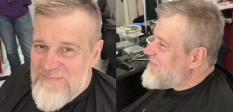 Un homme sans-abri a bénéficié d’une coupe de cheveux gratuite, le transformant de manière spectaculaire