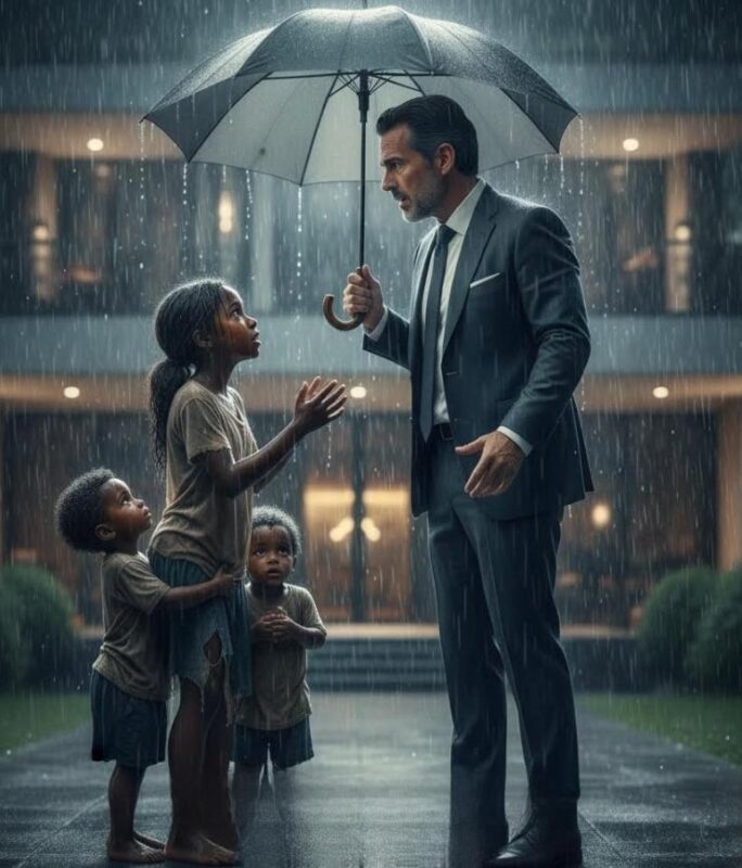 L’enfant a demandé de l’aide à un millionnaire sous une pluie torrentielle, mais ce que le millionnaire a fait et compris a laissé les enfants stupéfaits