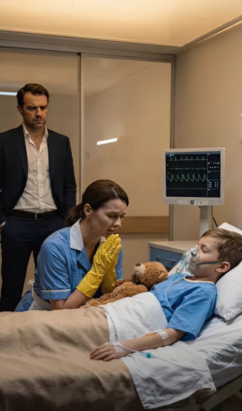 Le milliardaire, en entrant chez lui et voyant l’enfant inconscient, l’emmena rapidement à l’hôpital, mais ce qui s’est révélé sur ce qui s’était réellement passé a stupéfié l’homme