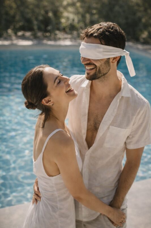 Une femme, entendant la conversation téléphonique de son mari avec sa maîtresse, décida de lui donner une leçon, mais ce qui se produisit après qu’elle eut poussé l’homme dans la piscine stupéfia tout le monde