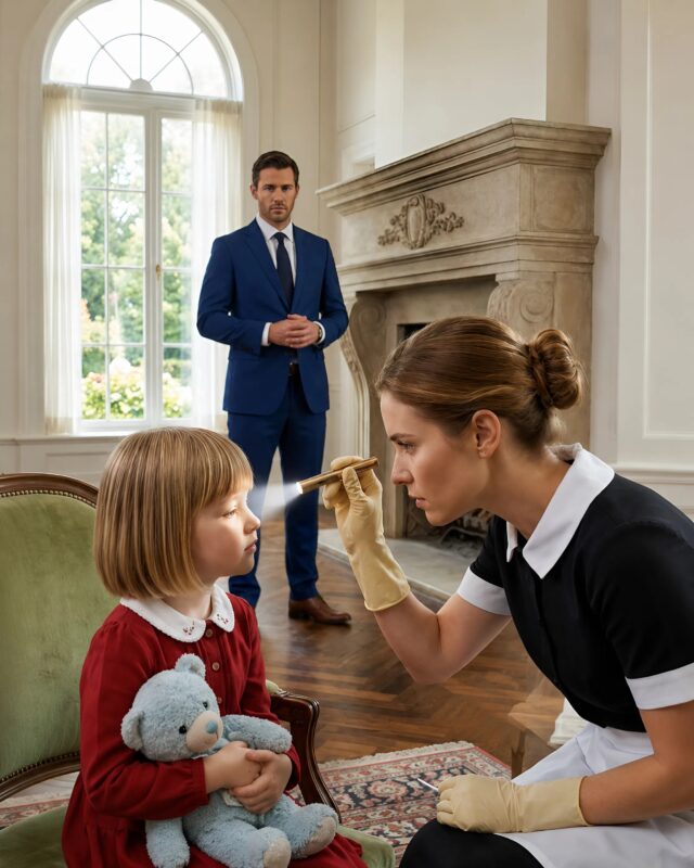 Le milliardaire entra dans la chambre et, en voyant sa femme de ménage comme si elle maltraitait son enfant, sans écouter aucune explication, fit quelque chose qui choqua tout le monde