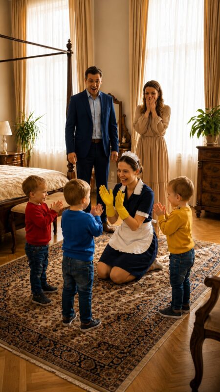 Le milliardaire endeuillé avait tout essayé pour calmer ses trois fils qui ne cessaient de pleurer après la mort de leur mère… ։ Mais lorsque ce jour-là il rentra chez lui et vit ses enfants appeler la femme de ménage « maman », l’homme resta figé sous le choc, et la vérité qui se révéla bientôt choqua tous les présents