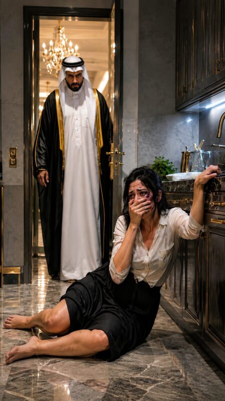 Une nuit, un cheikh découvrit sa domestique sauvagement battue dans la cuisine de son palais… La jeune femme redoutait plus que tout la réaction du cheikh, mais ce qu’il fit ensuite plongea tout le monde dans la stupeur