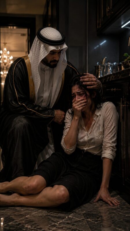Une nuit, un cheikh découvrit sa domestique sauvagement battue dans la cuisine de son palais… La jeune femme redoutait plus que tout la réaction du cheikh, mais ce qu’il fit ensuite plongea tout le monde dans la stupeur