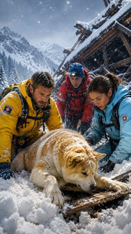 Pendant un terrible blizzard, il entendit un faible aboiement sous la neige — quand ils déterrèrent l'énorme chien, celle qu'il protégeait de son propre corps choqua tout le monde