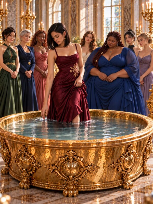 Au palais, on était sûr qu'une nouvelle épreuve se solderait par un échec, jusqu'à ce qu'une jeune fille modeste entre dans le bassin et fige tout le monde : ce qui se produisit plongea chacun dans le choc
