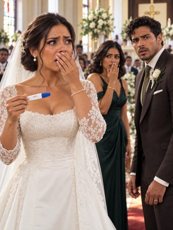 Quelques minutes avant le début de la cérémonie, elle avait avoué à son fiancé qu’elle était enceinte d’un autre, mais il l’avait menacée de la couvrir de honte devant les invités et les journalistes si elle refusait d’aller à l’autel avec lui. Son geste suivant choqua tout le monde
