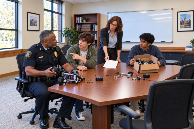 L’officier arriva à l’école, persuadé que son fils était accusé à tort d’avoir cassé le robot d’un autre, mais la conversation avec l’enseignante et les paroles du garçon dans la voiture le bouleversèrent jusqu’au fond de l’âme